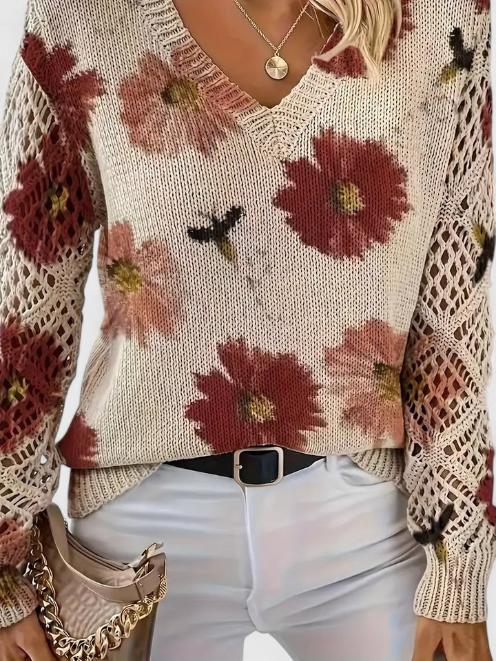 Renata | Jersey elegante con estampado floral