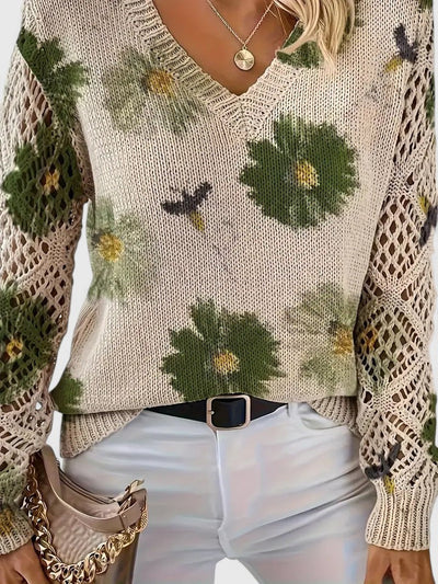 Renata | Jersey elegante con estampado floral