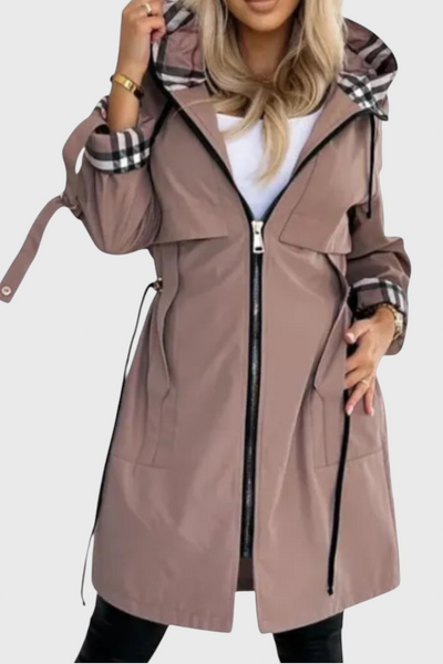 Natalia | Abrigo con cremallera impermeable y cortaviento