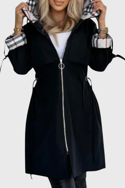 Natalia | Abrigo con cremallera impermeable y cortaviento