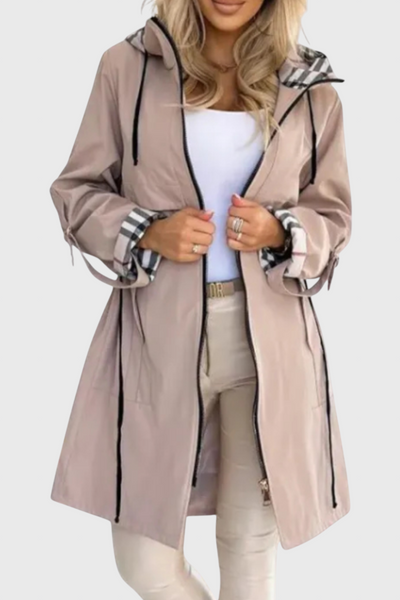 Natalia | Abrigo con cremallera impermeable y cortaviento