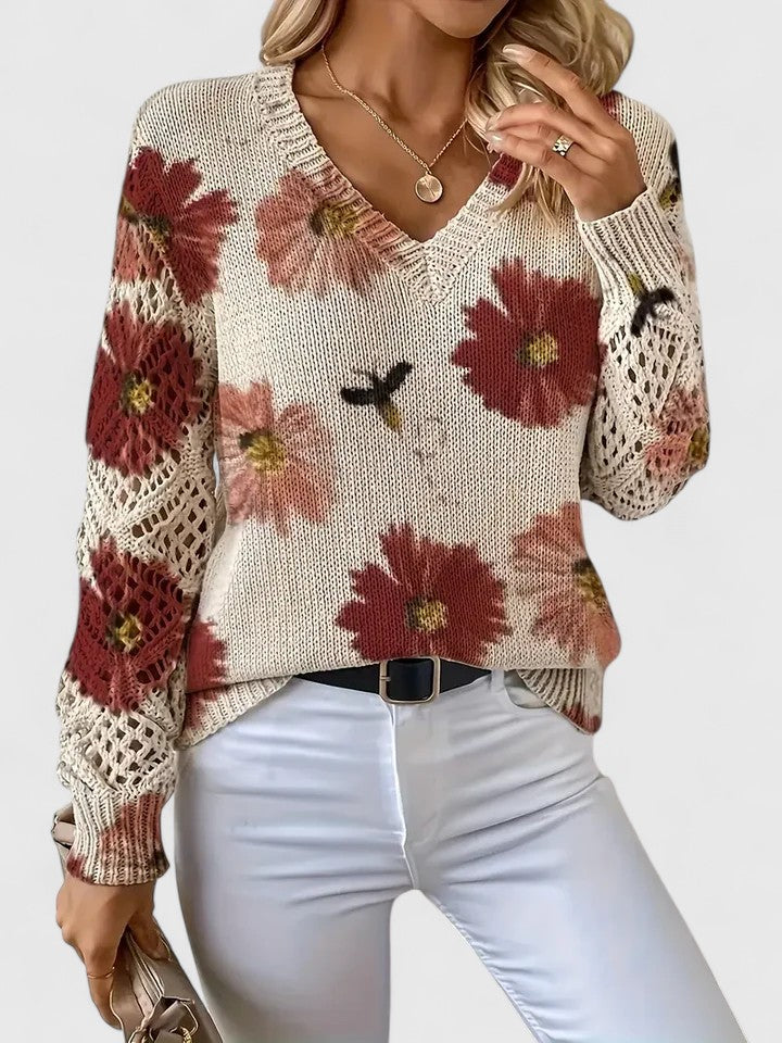 Renata | Jersey elegante con estampado floral