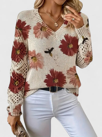 Renata | Jersey elegante con estampado floral