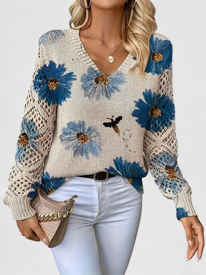 Renata | Jersey elegante con estampado floral