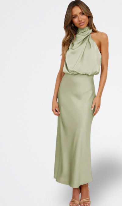 Niva | Vestido Largo de Satén