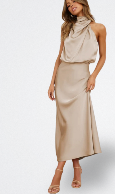 Niva | Vestido Largo de Satén