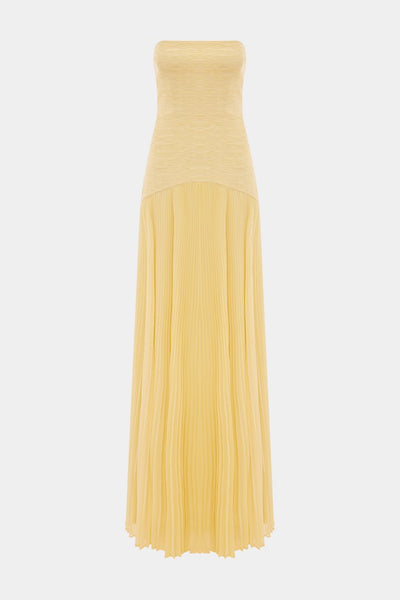 Deia Vestido Maxi de Malla con Mangas Acampanadas
