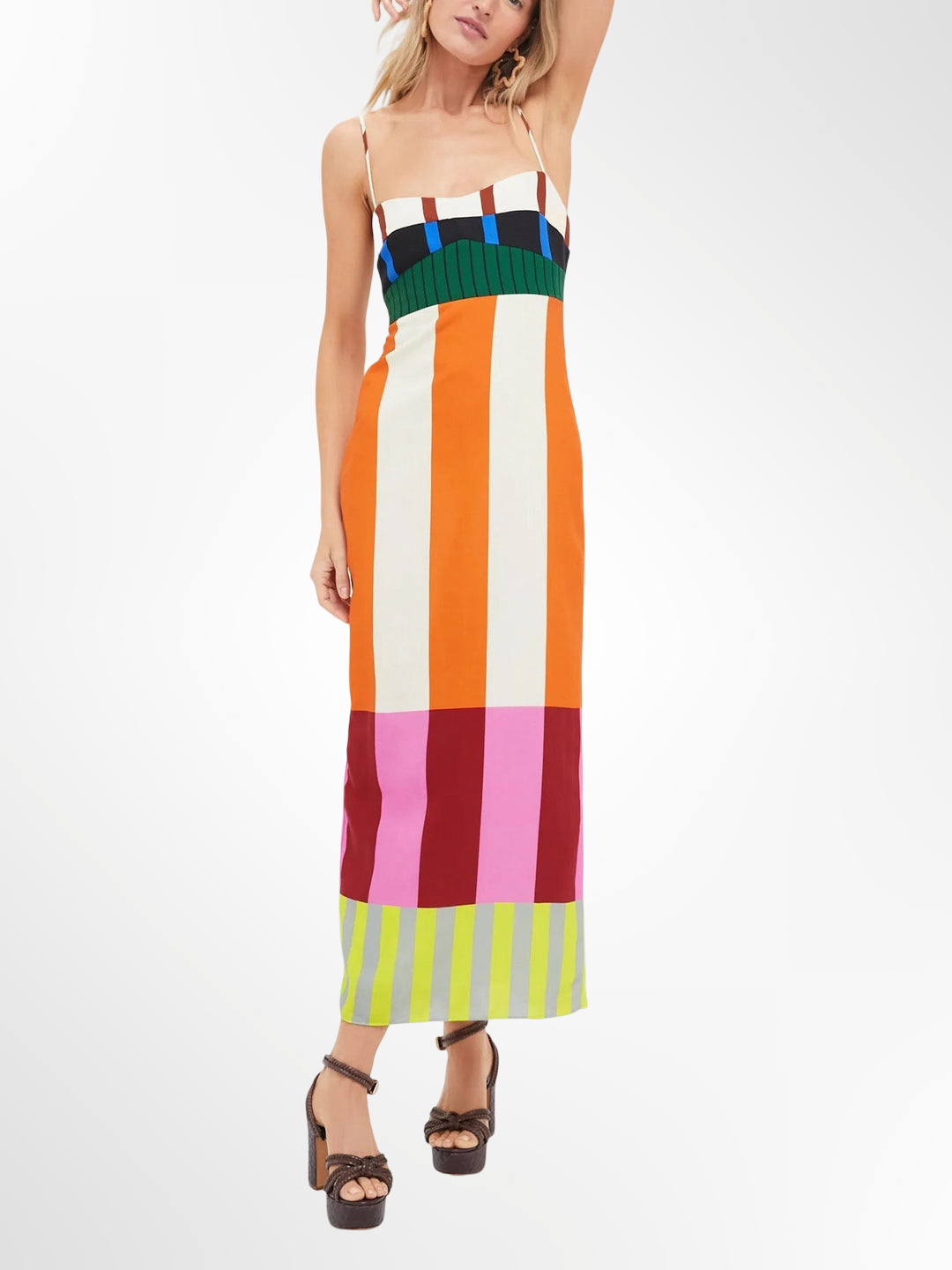 Elsa - Vestido largo multicolor
