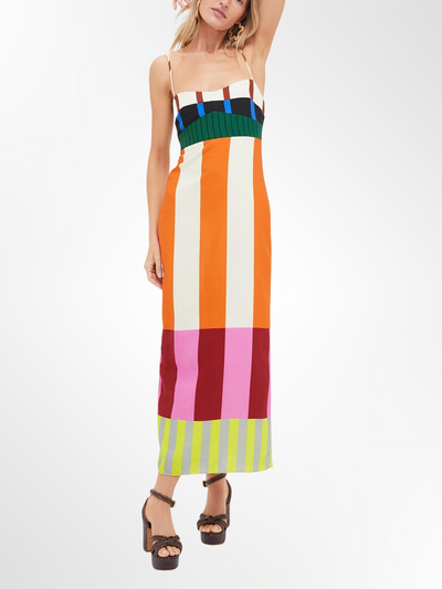 Elsa - Vestido largo multicolor