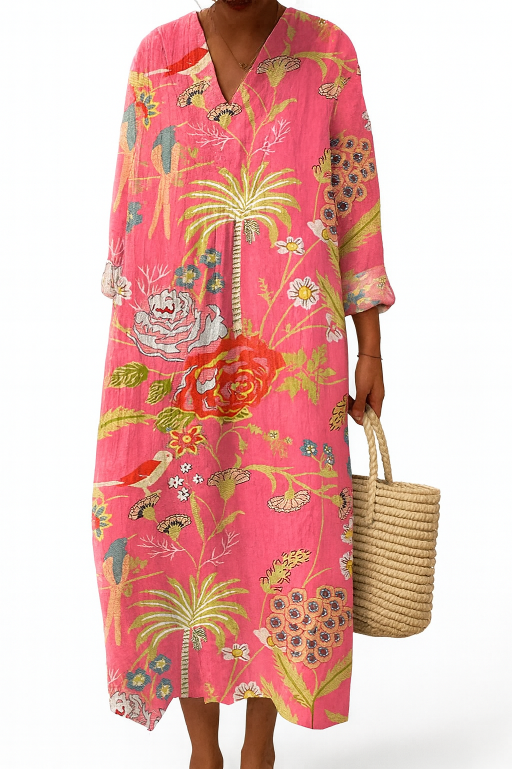Celestina | Vestido maxi con estampado floral vintage