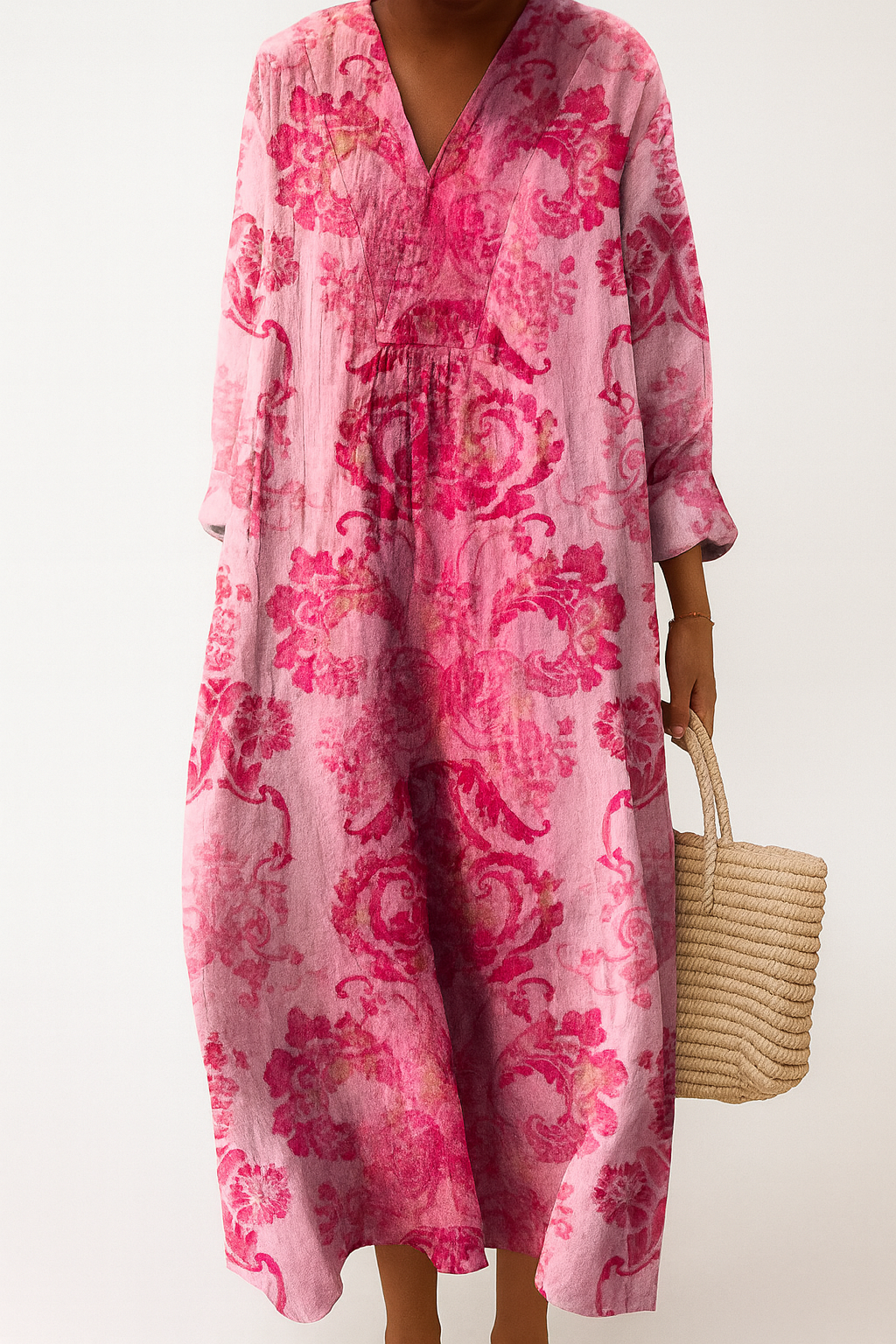 Celestina | Vestido maxi con estampado floral vintage