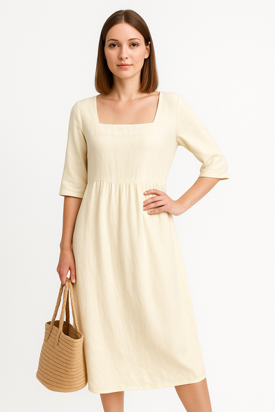 Aurora | Vestido de lino informal