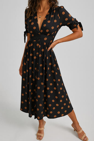 Mónica™ | Vestido Elegante de Lunares