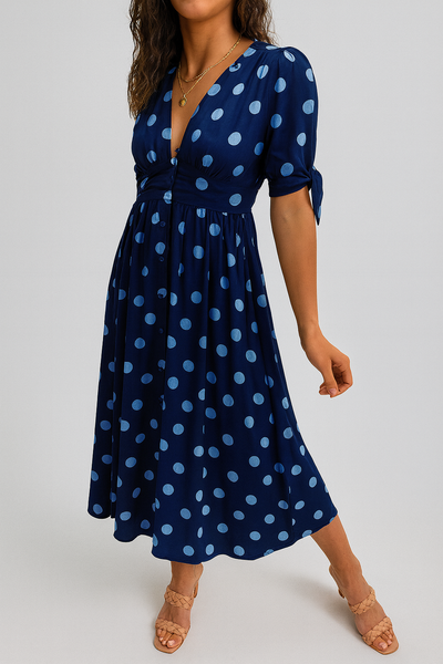 Mónica™ | Vestido Elegante de Lunares