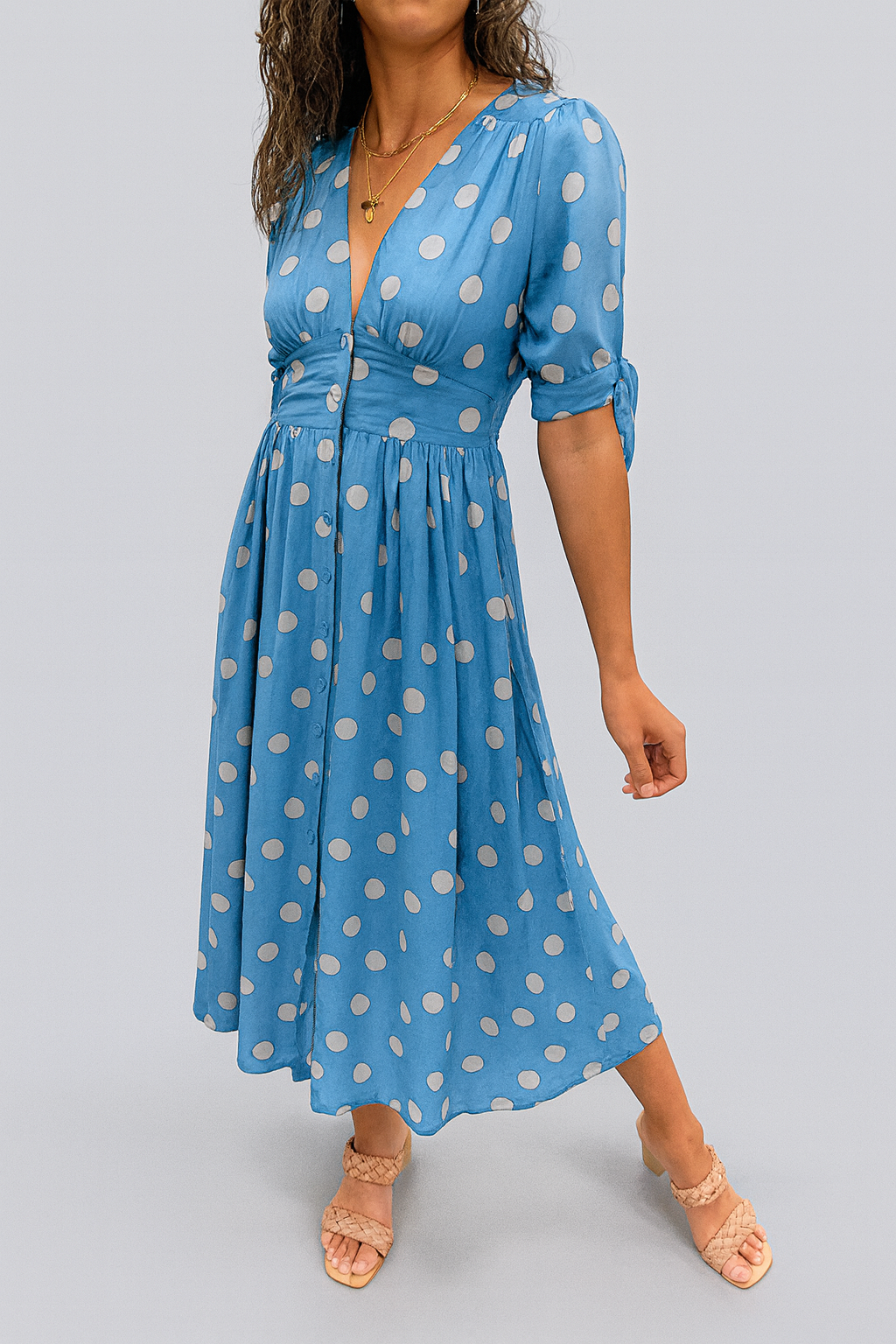 Mónica™ | Vestido Elegante de Lunares