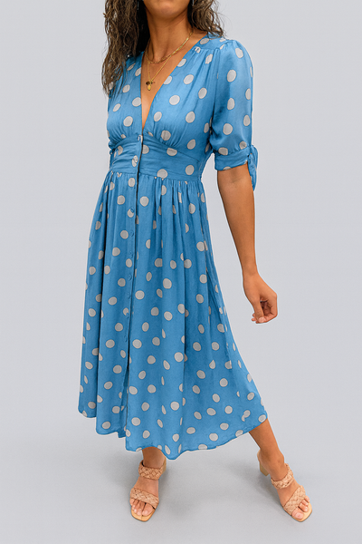 Mónica™ | Vestido Elegante de Lunares