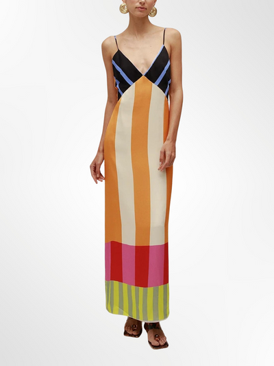 Elsa - Vestido largo multicolor
