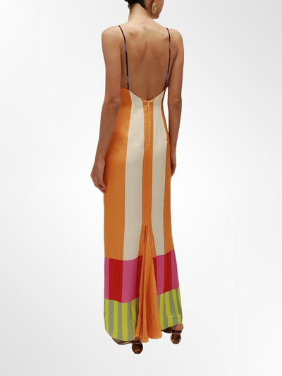Elsa - Vestido largo multicolor