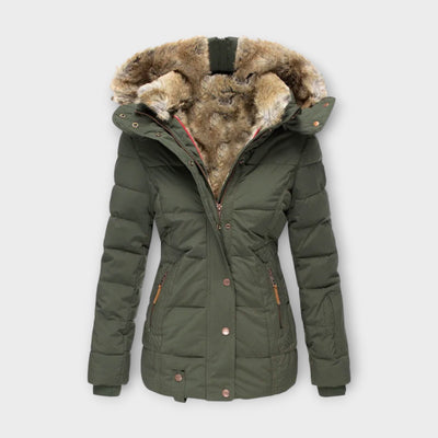 Emine - Chaqueta de Forro de Piel Acogedora