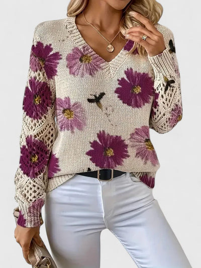 Renata | Jersey elegante con estampado floral