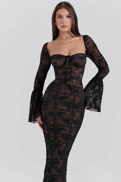 Allegra - Vestido largo de encaje