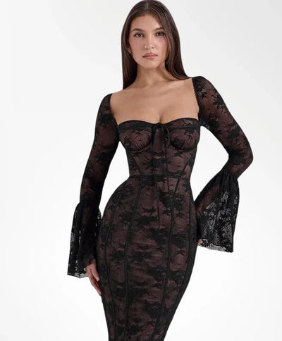 Allegra - Vestido largo de encaje