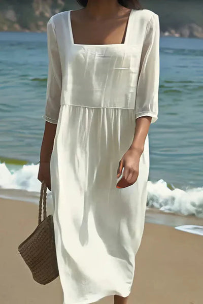 Aurora | Vestido de lino informal