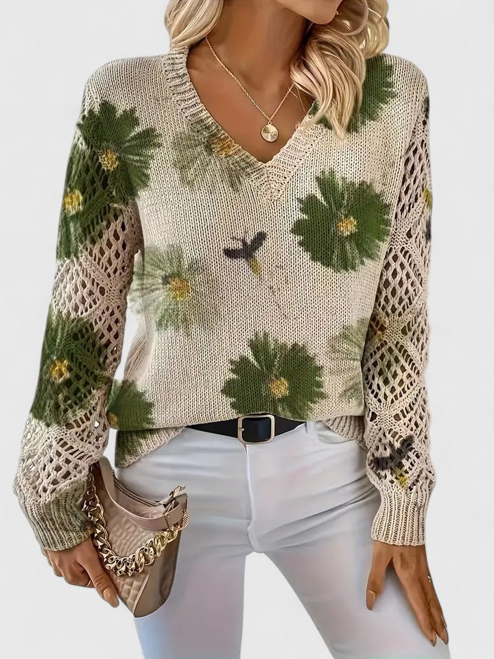 Renata | Jersey elegante con estampado floral