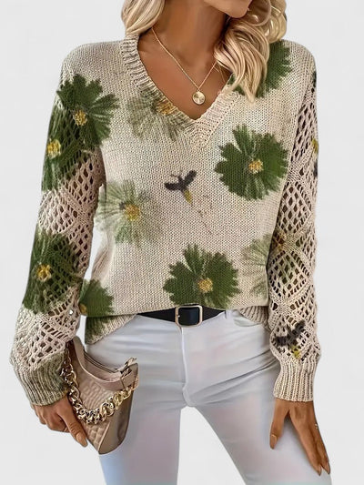 Renata | Jersey elegante con estampado floral