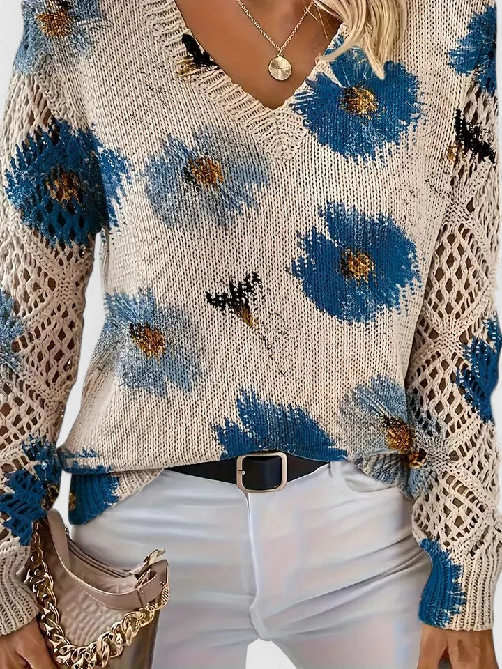 Renata | Jersey elegante con estampado floral