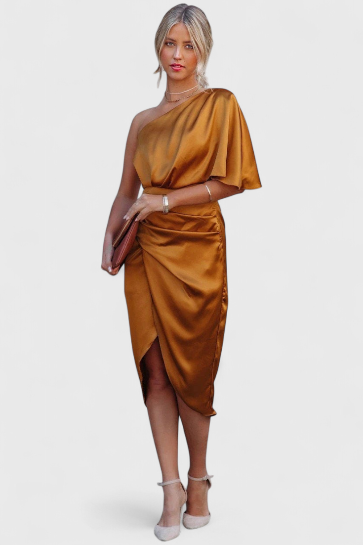 Anais Vestido de Satén Elegante y Versátil
