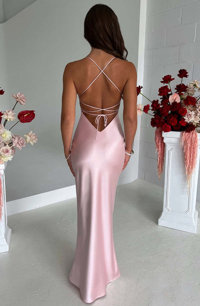 Isabel - Vestido Maxi de Satén de Lujo